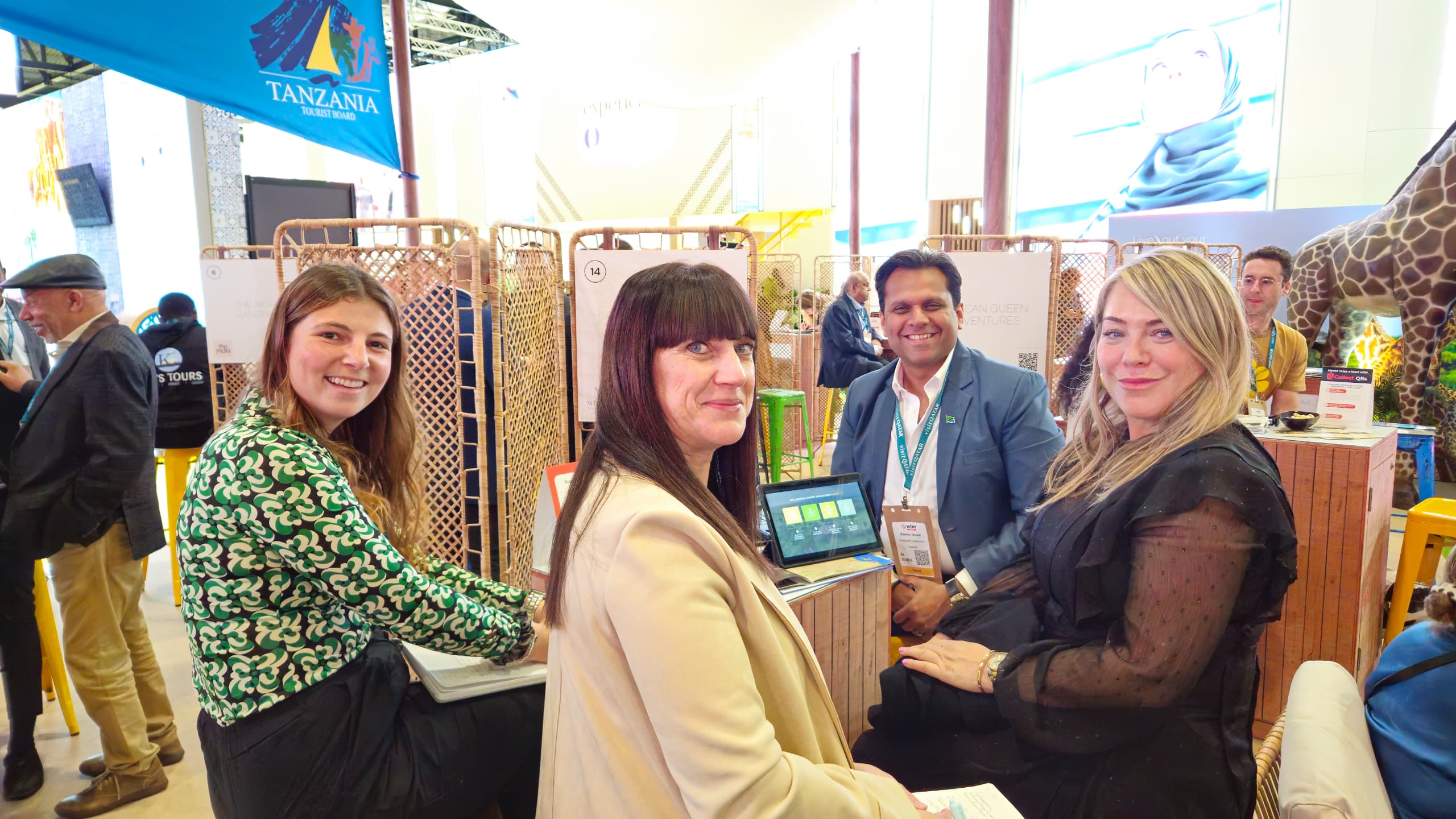 Trade show booth and business networking