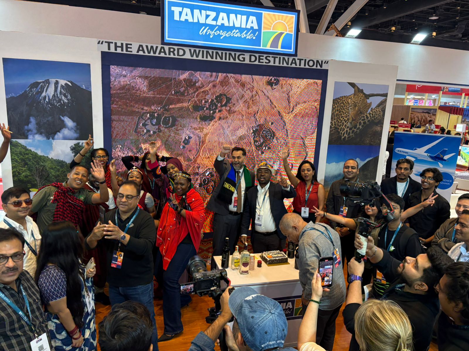 Tanzania tourism stand at OTM and India roadshows