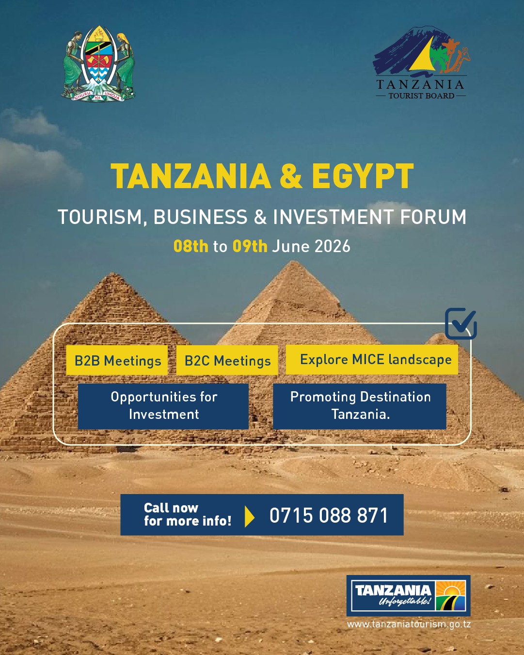 Tanzania and Egypt Tourism, Business and Investment Forum